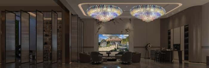 Spectacular Murano Glass Chandelier "Arlecchino" By Valentina Planta photo 15722.0