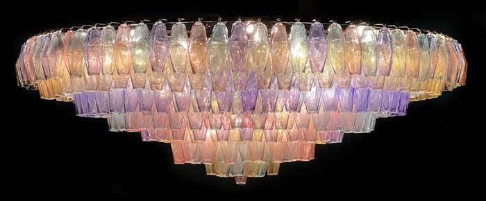 Lighting Spectacular Murano Glass Chandelier "Arlecchino" By Valentina Planta photo