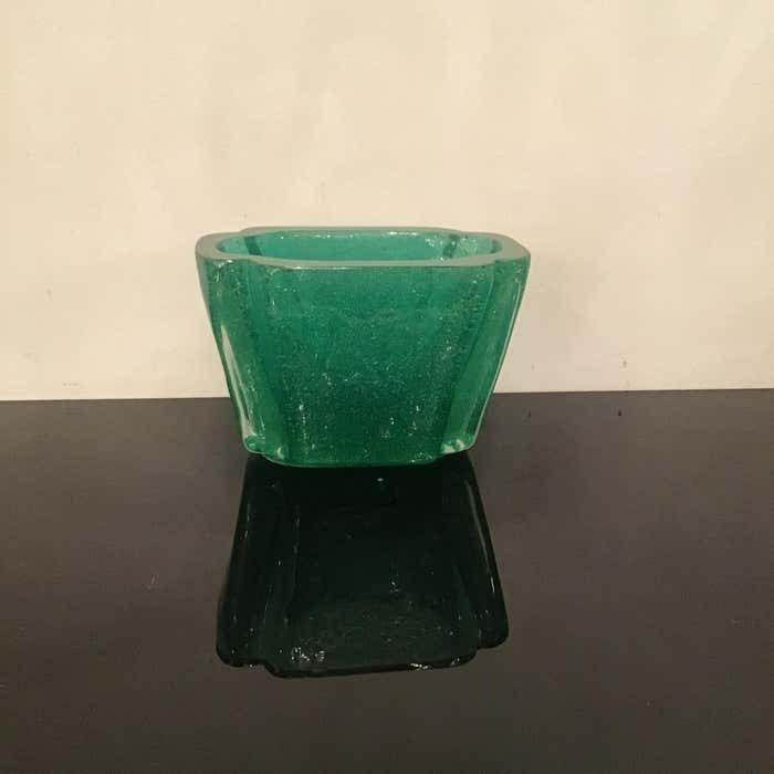 Venini " Carlo Scarpa " Submerged Vase Centerpiece Murano Glass 1935 Italy photo for sale