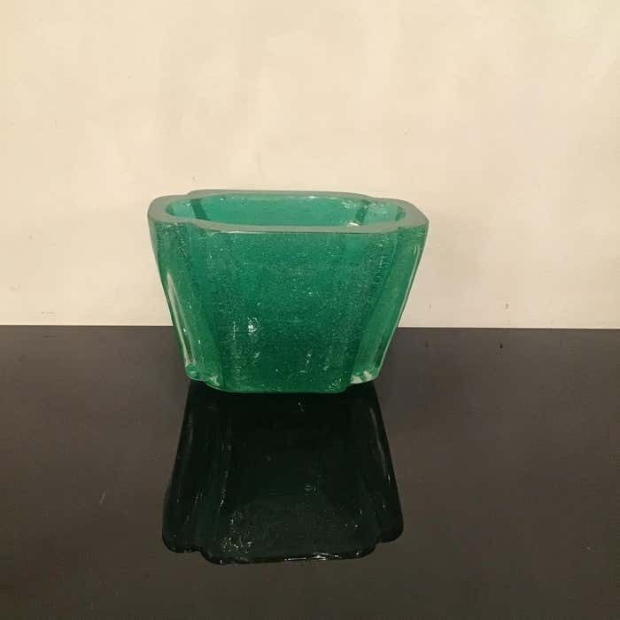 Venini " Carlo Scarpa " Submerged Vase Centerpiece Murano Glass 1935 Italy photo 2096.0