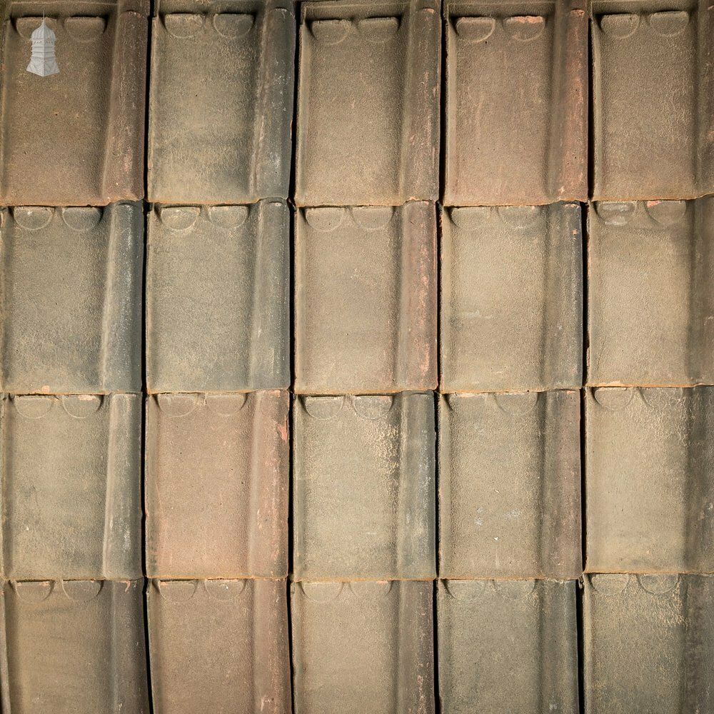Belgian Pan Tile, Courtrai Interlocking Roofing Tiles Stamped Acme, Batch Of 330