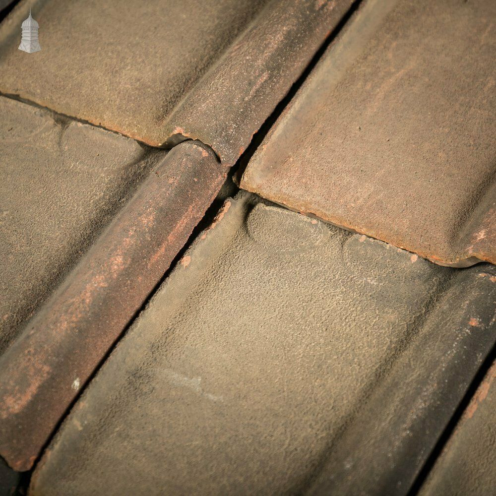 Belgian Pan Tile, Courtrai Interlocking Roofing Tiles Stamped Acme, Batch Of 330 photo 792.0