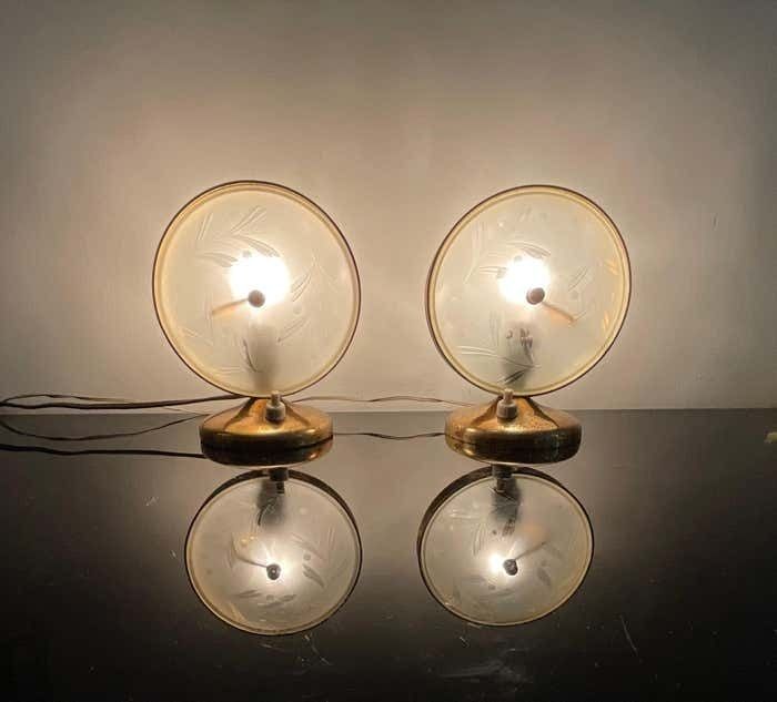 Fontanarte   Pietro Chiesa   Pair Of Lamps 1950s photo furniture