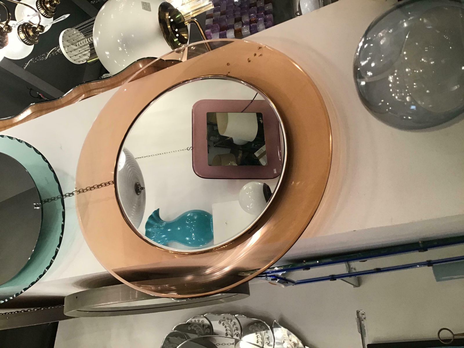 photo for sale Max Ingrand “Fontana Arte” Mirror Brass Glass 1968 Italy