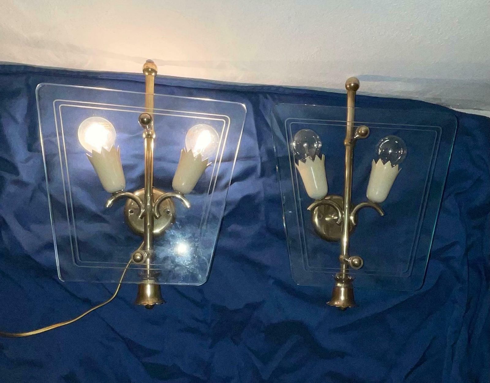 photo vinterior Fontanarte   Pietro Chiesa   Pair Of Wall Sconces   1950s