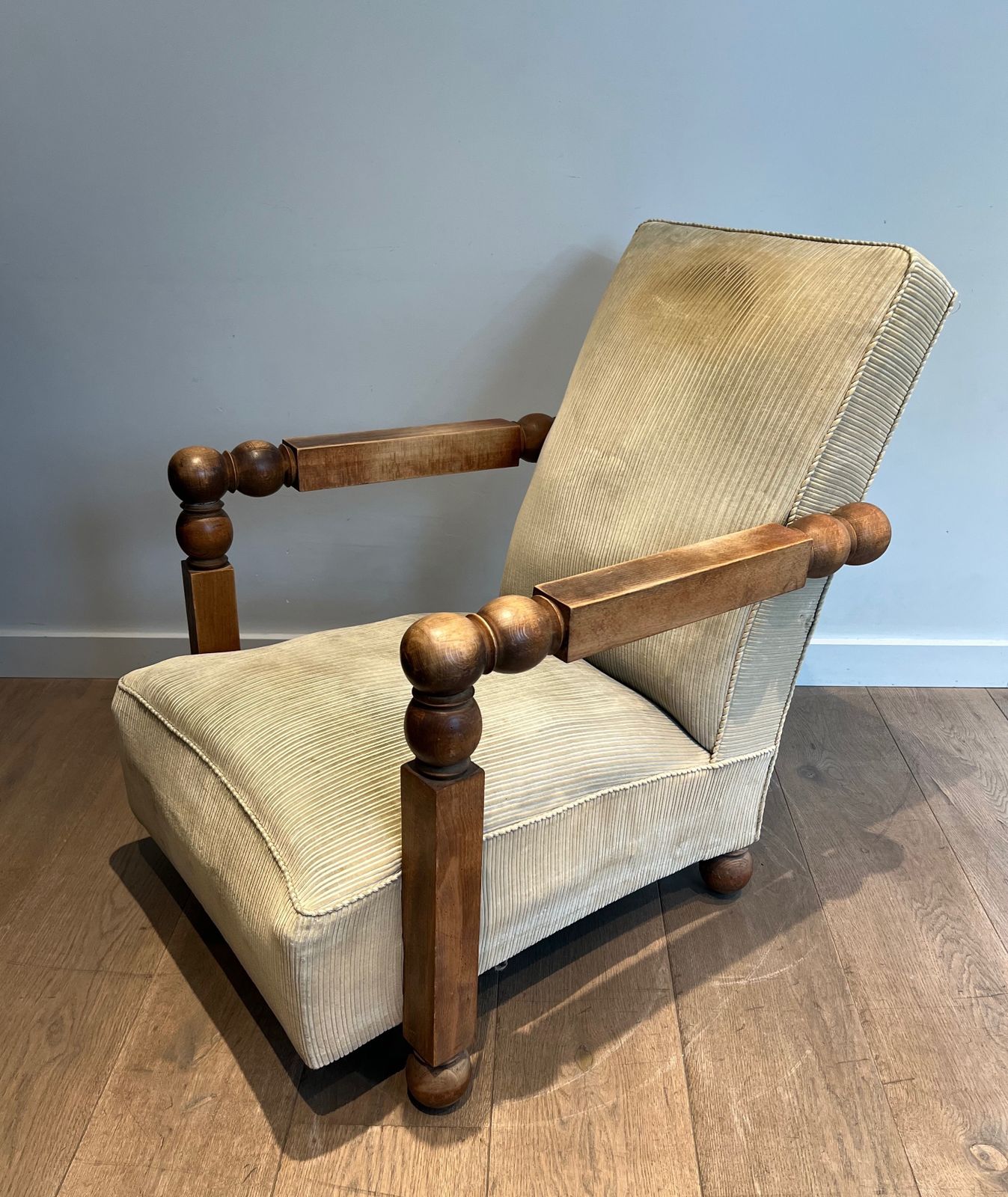 1450.0 Important Brutalist Armchair. French Work. Around 1950 photo