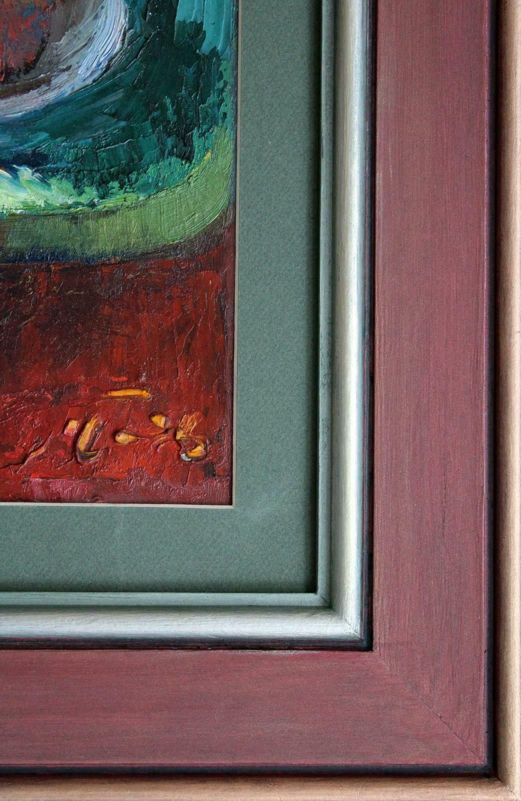 Dmitry Panichev Flowers. Cardboard, Oil photo vinterior