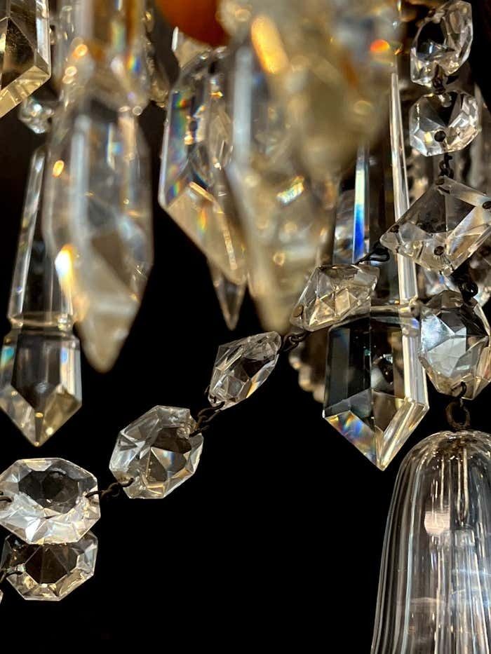 Majestic Bohemian Chandelier. Wien 1930s photo vintage