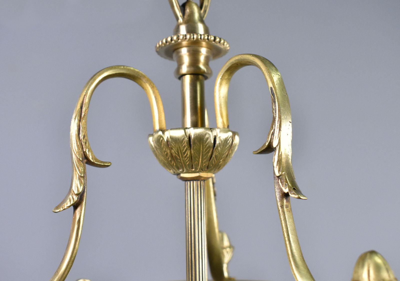 photo furniture French Triple Light Hall Lantern In Bronze Louis XVI Style