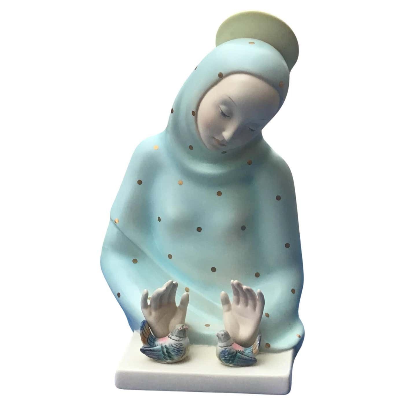 Lenci " Madonna Of Peace" Ceramic 1950 Italy