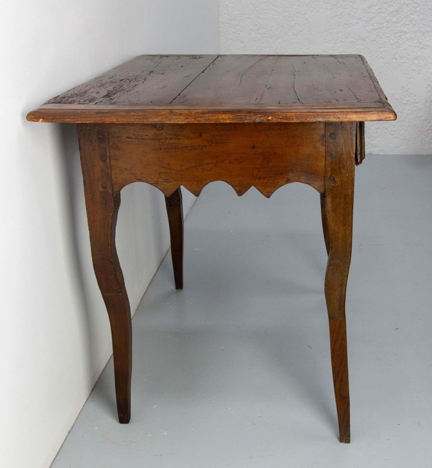 French 18th Century Poplar & Oak Writing Table Louis XV Period photo Furniture