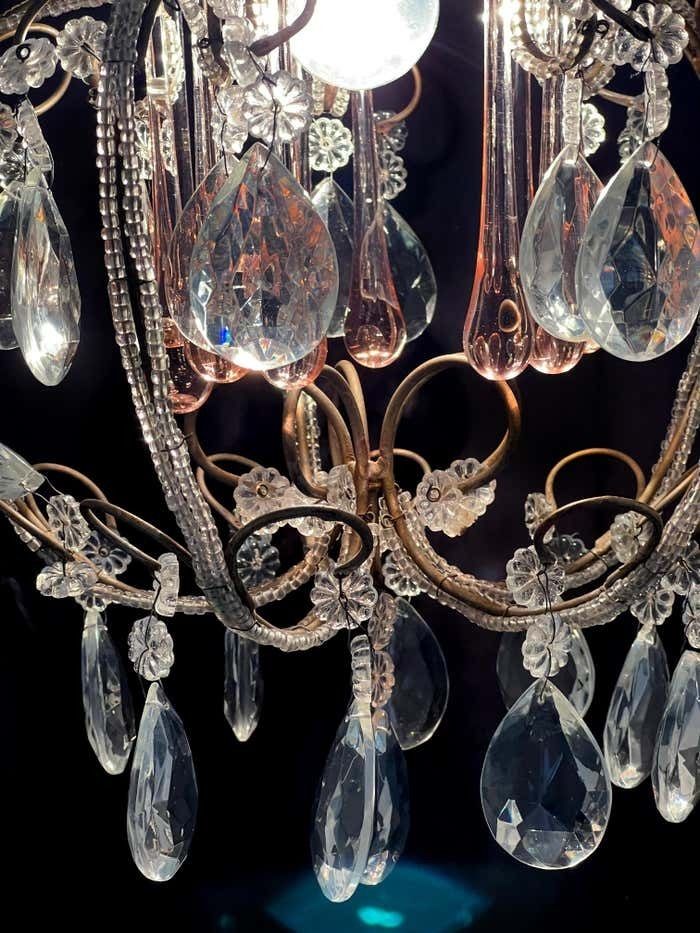 Hepburn's Tears Murano Chandelier 1950s photo Lighting