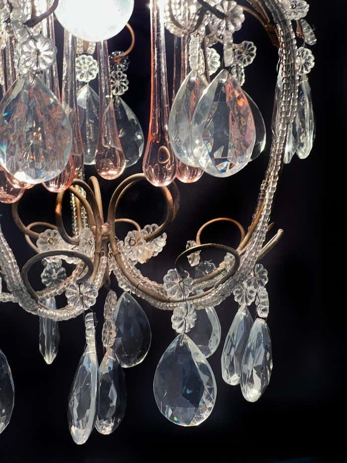 Lighting Hepburn's Tears Murano Chandelier 1950s photo