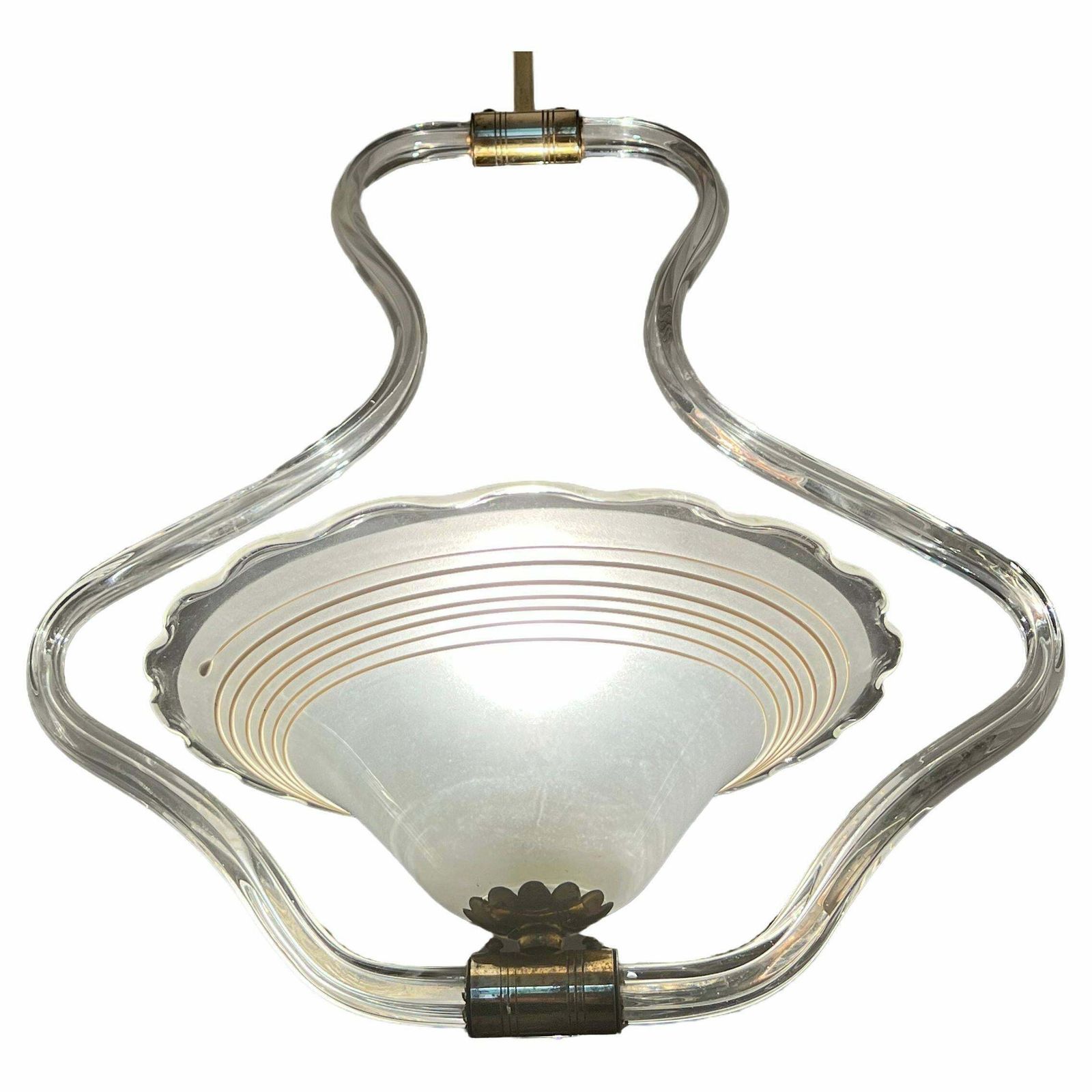 Chandelier By Barovier & Toso, Murano, 1950s