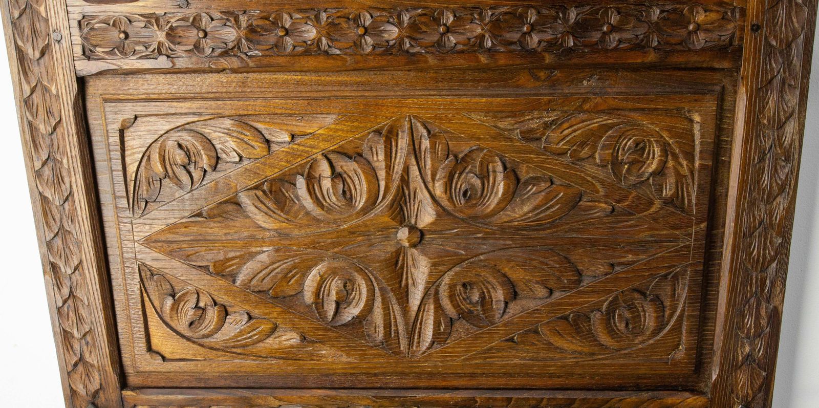 photo for sale French Coat Hat Rack Chestnut Mirror Wrough Iron & Zinc Stand Gothic St 19th C.