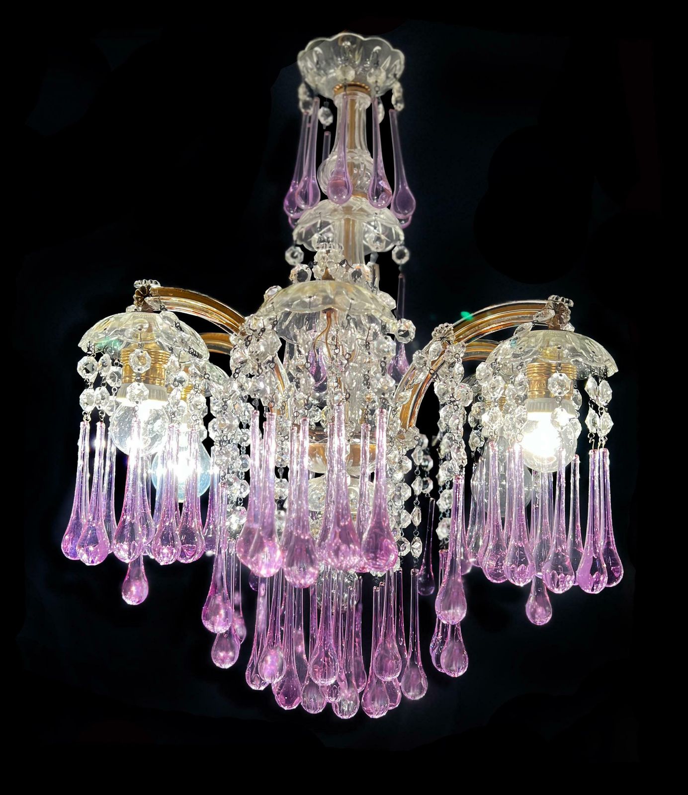 Liz Taylor's Tears Murano Chandelier 1950s photo furniture