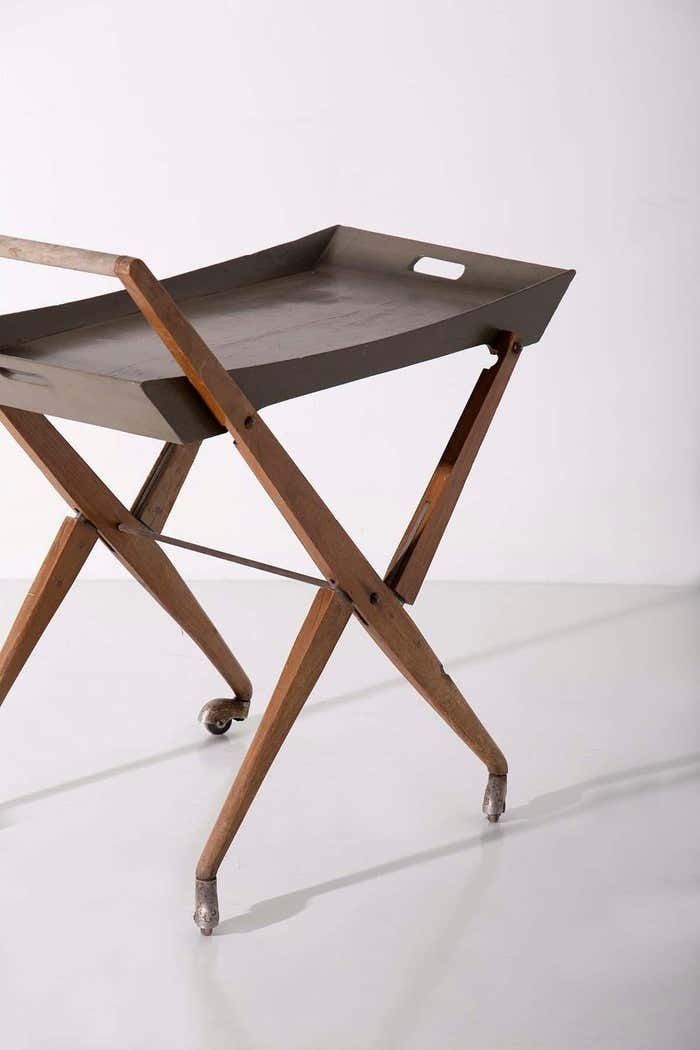 Rare Italian Bar Cart By Angelo Ostuni Vintage, Published photo Furniture
