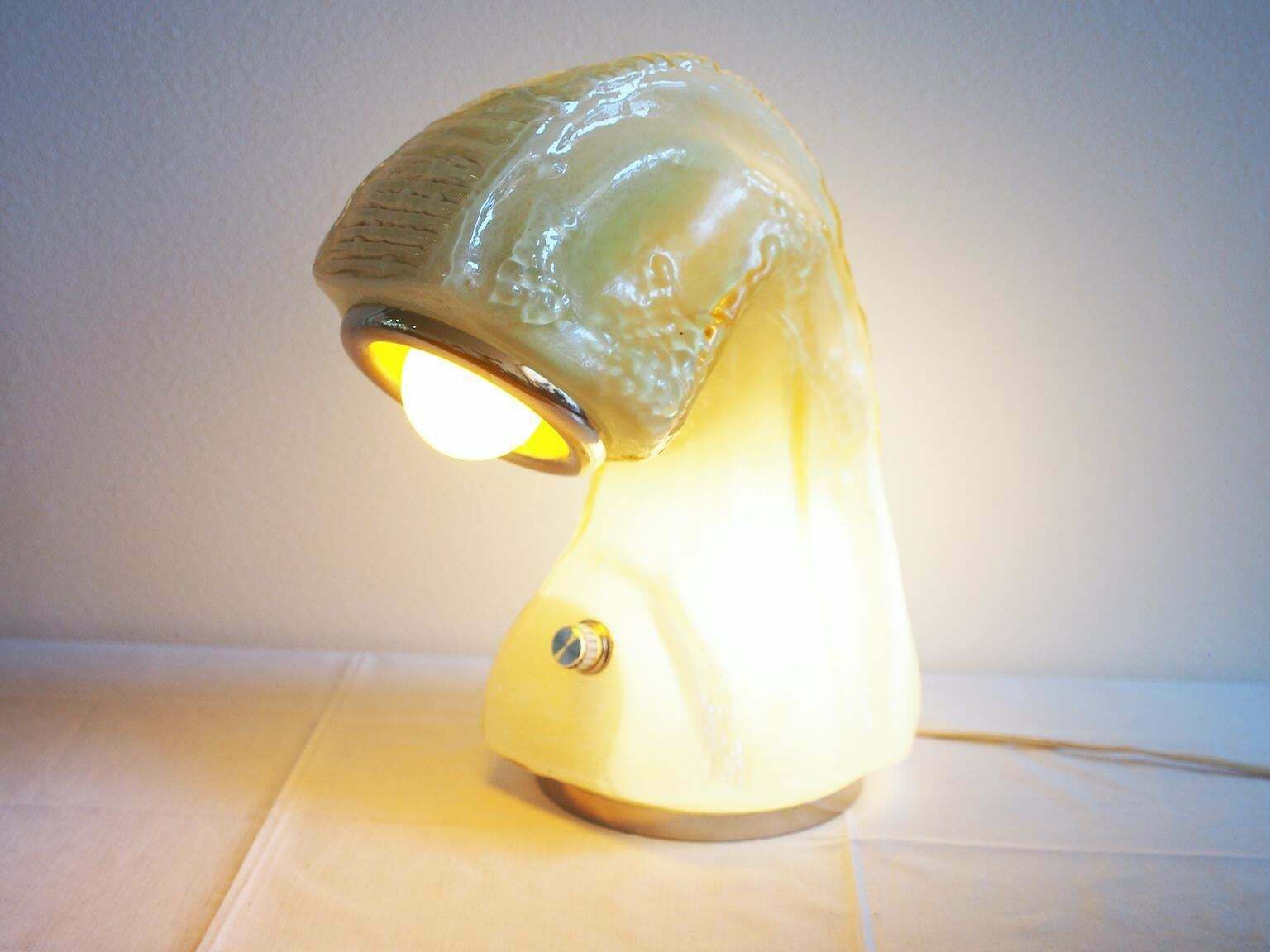 photo furniture Murano Glass And Chromed Metal Table Lamp By Carlo Nason For Mazzega