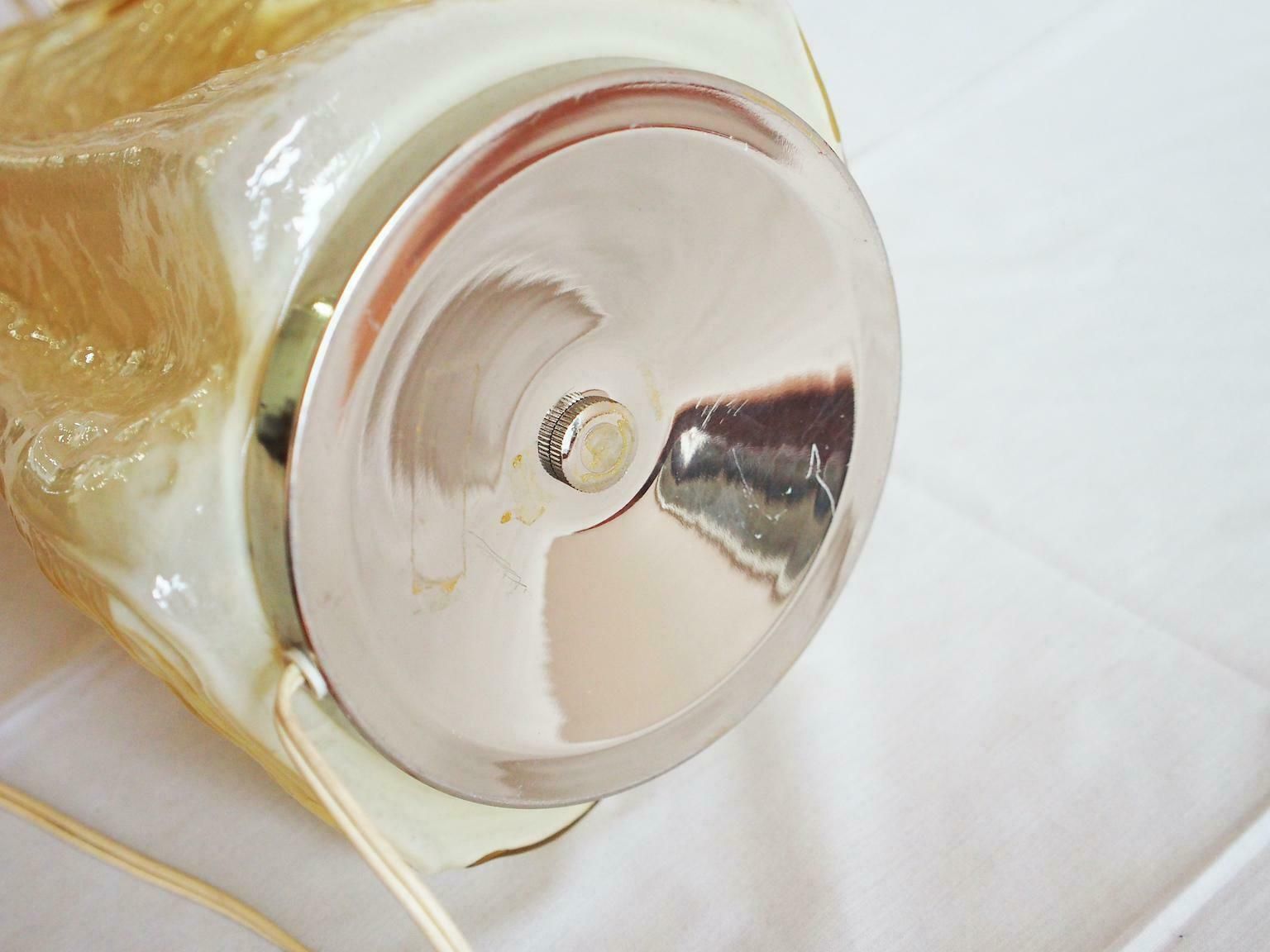 1240.0 Murano Glass And Chromed Metal Table Lamp By Carlo Nason For Mazzega photo