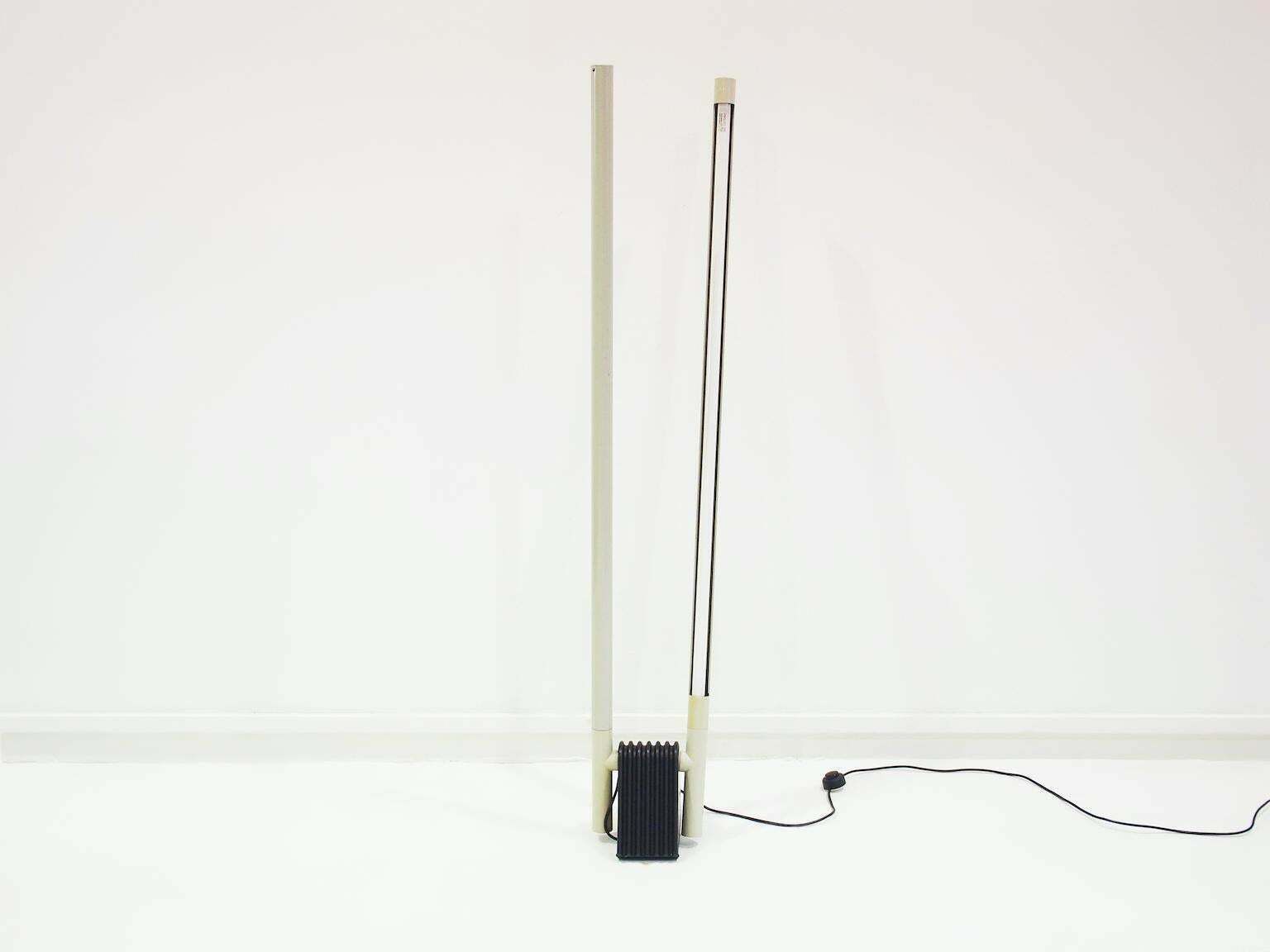 Rodolfo Bonetto For Luci White Sistema Flu Floor Lamp photo furniture