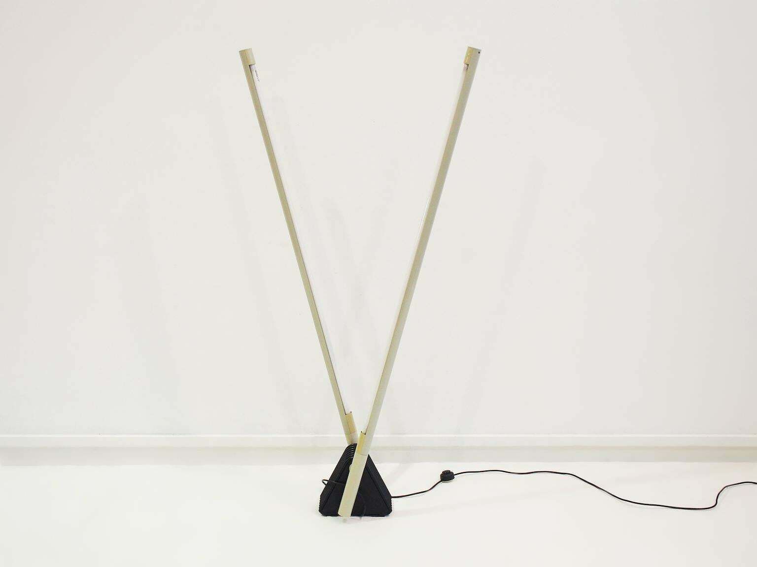 Rodolfo Bonetto For Luci White Sistema Flu Floor Lamp photo for sale