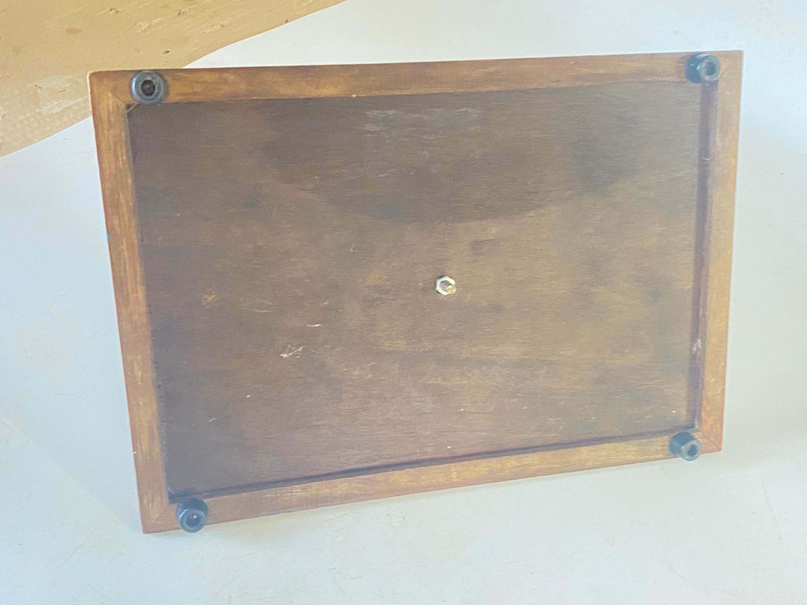 Cheese Or Serving Tray In Ceramic And Wood France 1970s Brown Color photo for sale