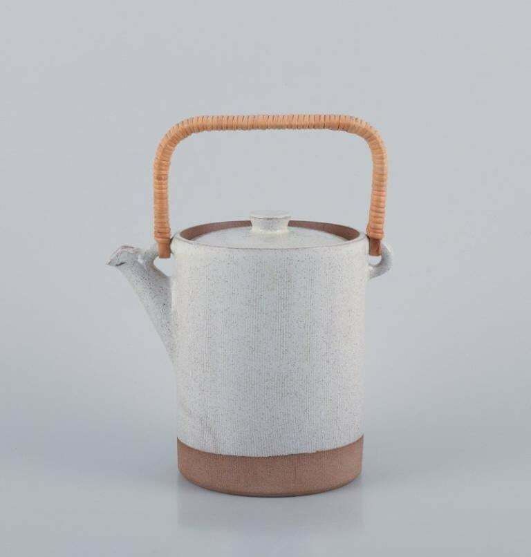 Aage Rasmus Selsbo, Danish Ceramic Artist. Teapot And Coffee Pot In Stoneware photo furniture