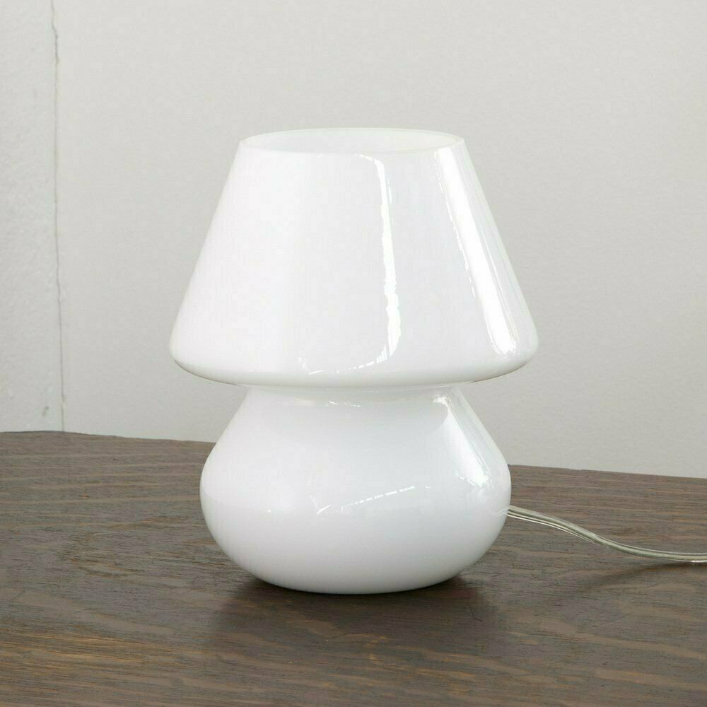 Italian Murano Glass Mushroom Lamps, 1970s, Set Of 2 photo vintage