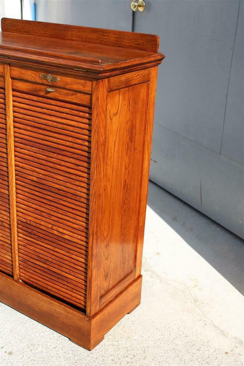 photo buy Rare Art Nouveau Chestnut Document Cabinet 1910 Italy