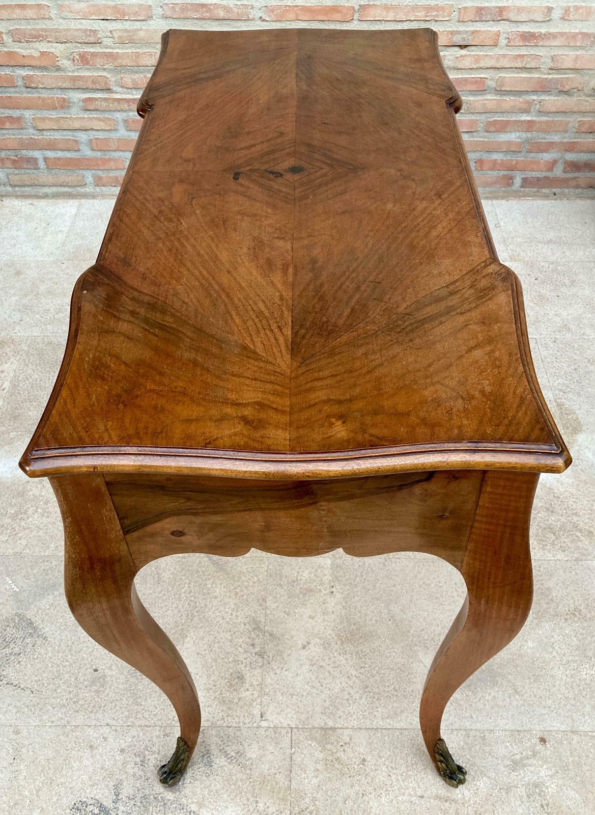 19th Century Louis XV French Desk With Cabriolet Legs, 1890s photo 5561.0