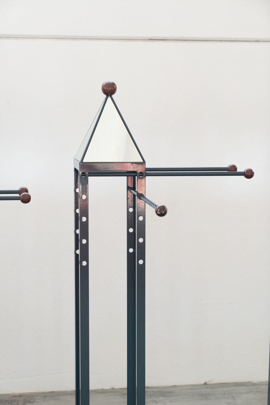 Wood And Brass Coat Rack, Set Of 4, 1970s photo furniture