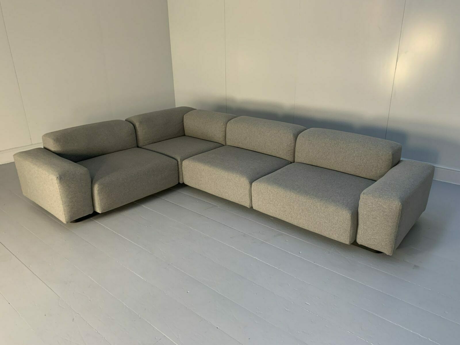 Vitra “Place” L Shape Sofa – In “Cosy” Grey Wool photo for sale