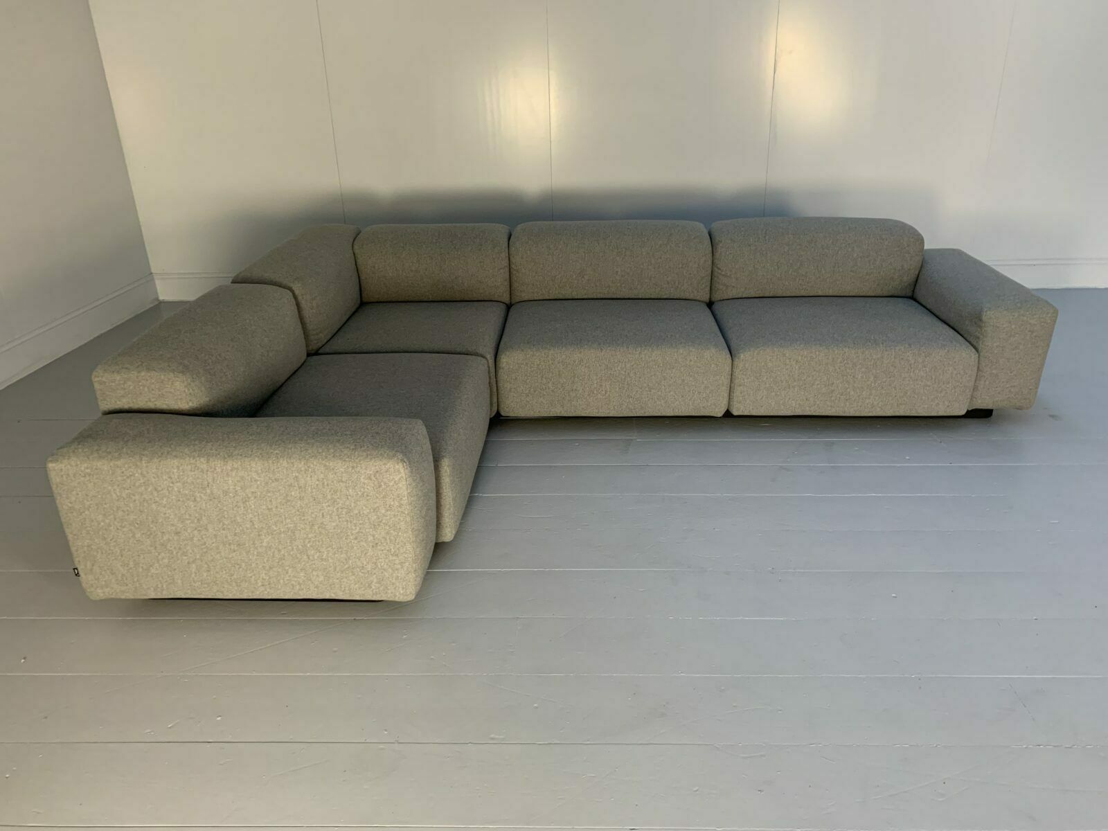 Vitra “Place” L Shape Sofa – In “Cosy” Grey Wool photo Furniture