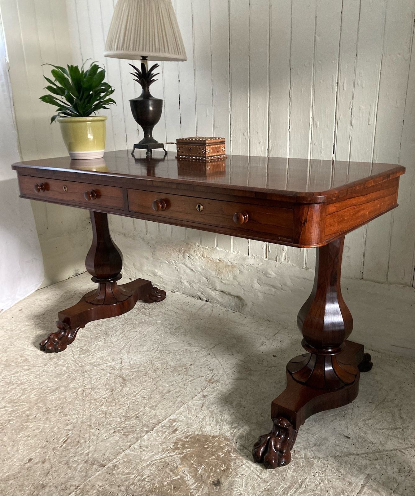 A Fine Early 19th Century Rosewood Library Table/Desk. photo 1995.0