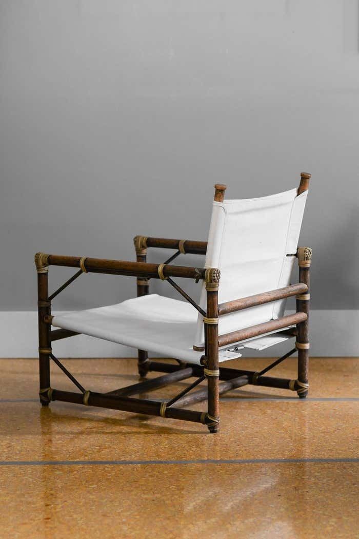 Pair Of Armchairs Mcguire San Francisco 1970 photo vintage