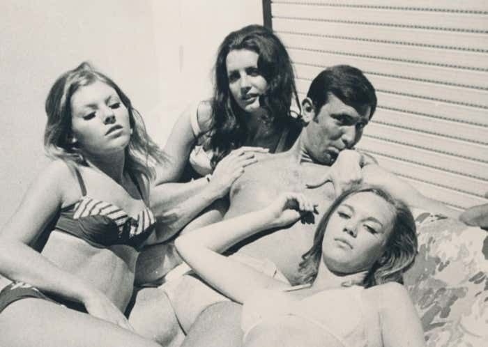 George Lazenby In "James Bond 007   On Her Majesty's Secret Service", Uk 1969 photo furniture