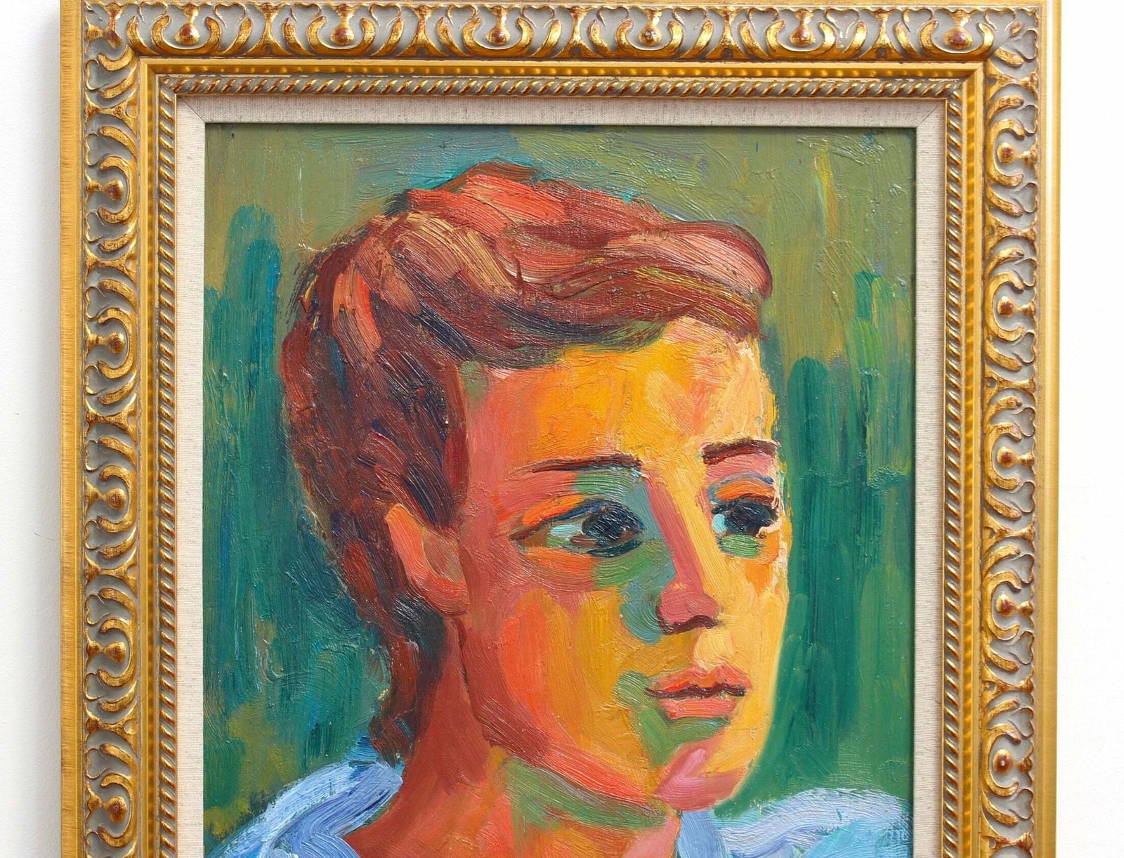 'Portrait Of A Young Woman' By Anna Costa (Circa 1960s) photo for sale