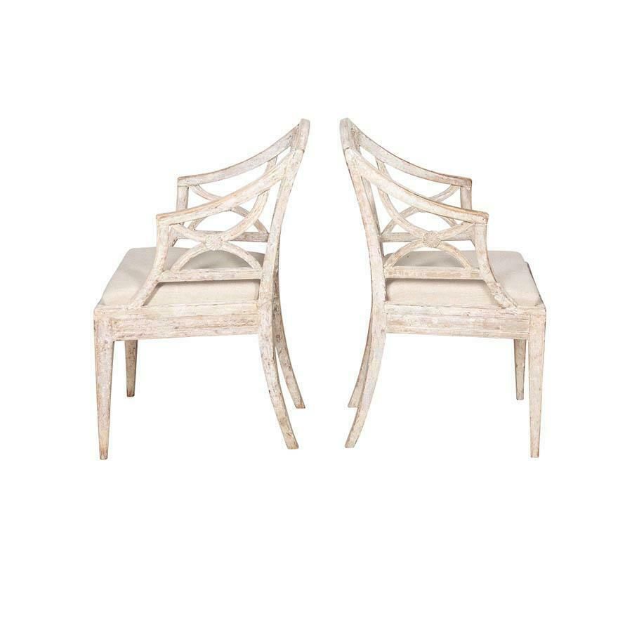 Pair Of 19th Century Gustavian Bellman Chairs photo furniture