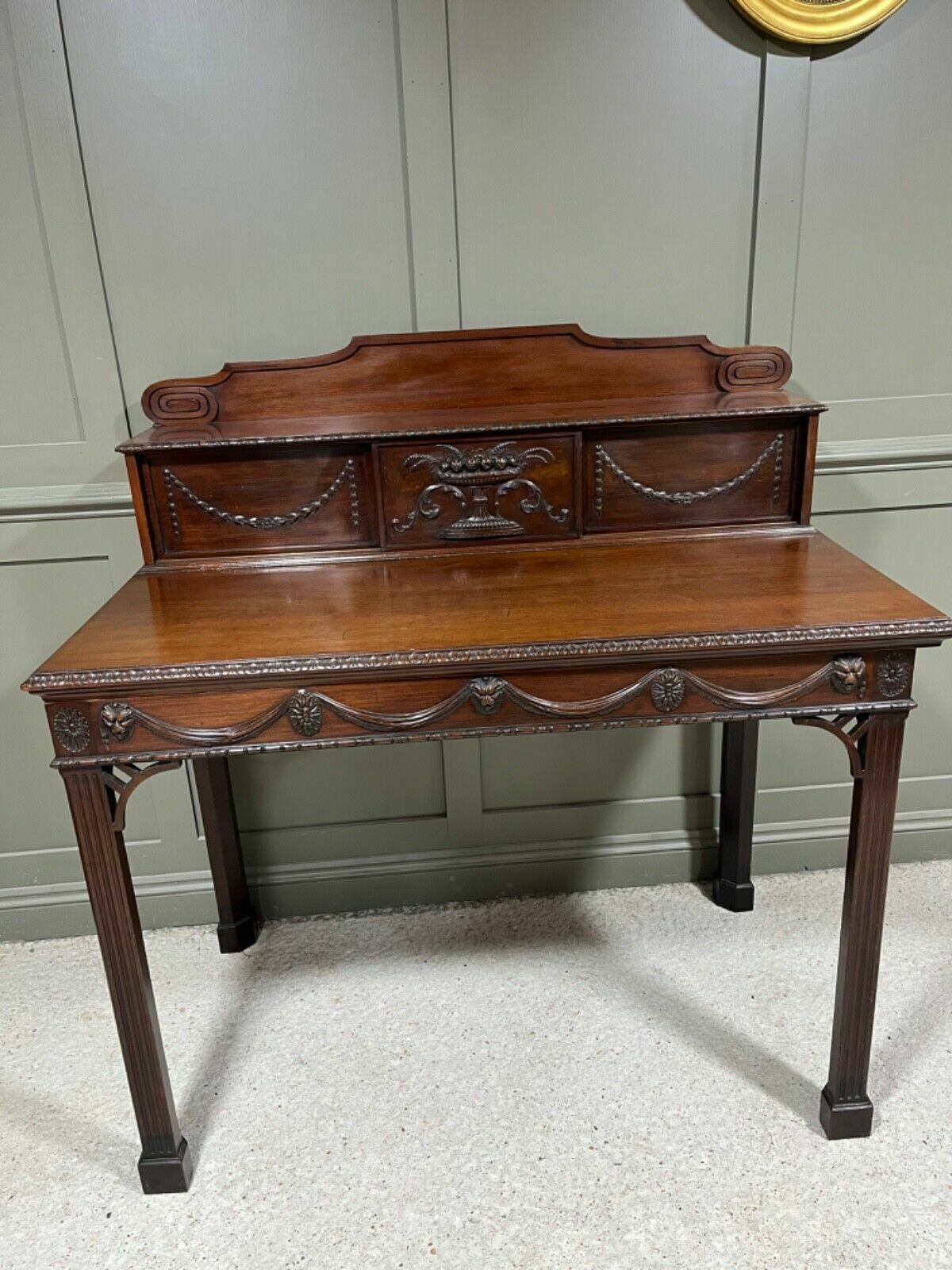 photo for sale Antique Sideboard Stamped H Samuel 1880’s Carved Mahogany Design By J Linnell   Rare Item!!