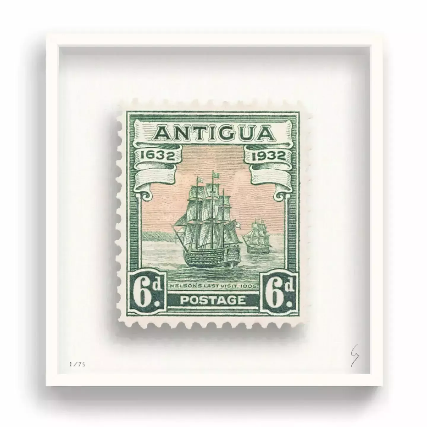Guy Gee, Antigua Stamp