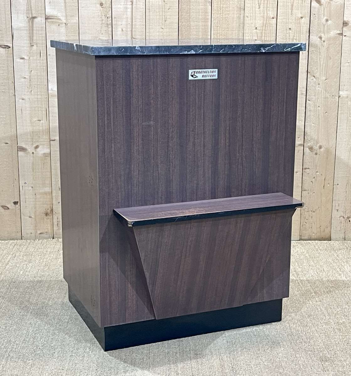 Butcher's Cash Desk In Formica With Black Marble Top, 1950s photo 760.0