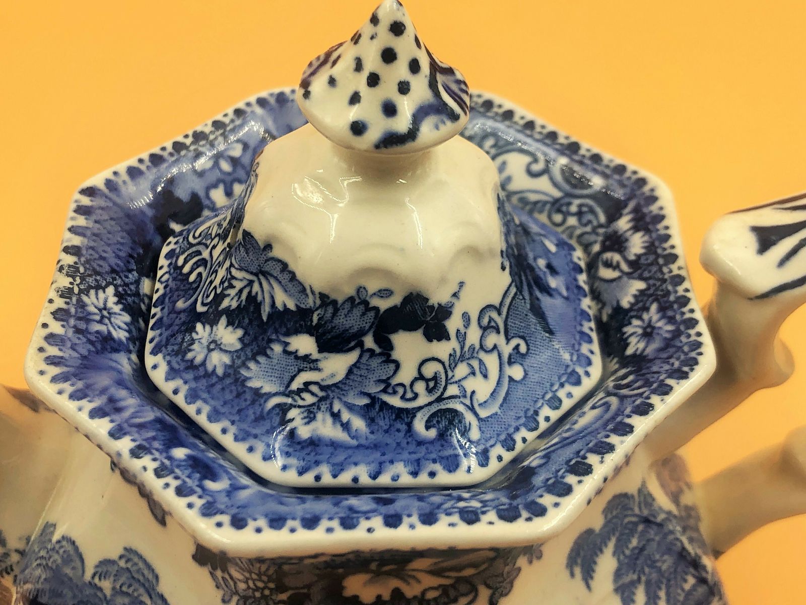 Perfect T Hughes Late Davenport Pottery Swiss Pastime Small Teapot For 1. photo Home Decor