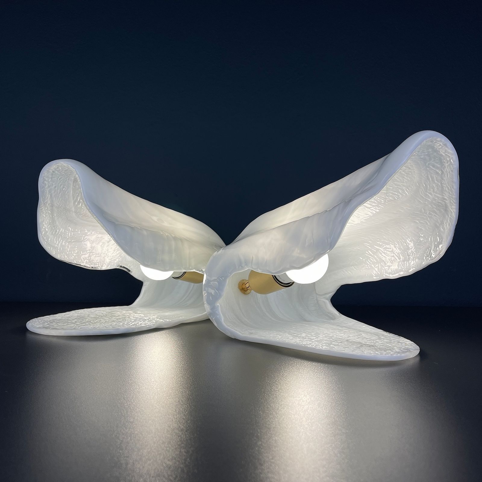 Oyster Murano Table Lamp By La Murrina Italy 1970s Set Of 2 photo Lighting