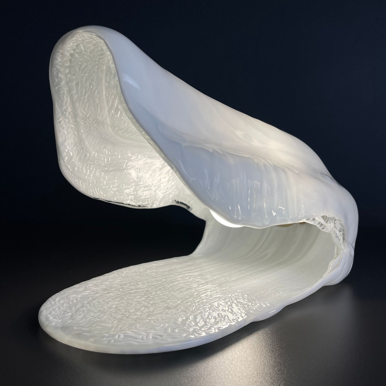 photo furniture Oyster Murano Table Lamp By La Murrina Italy 1970s Set Of 2