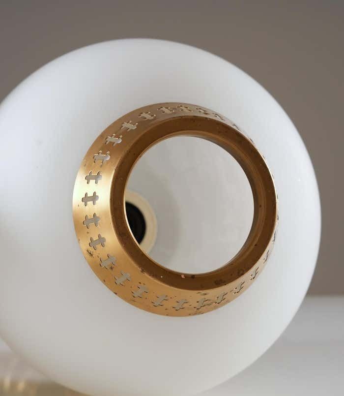 Swedish Pendants In Brass And Glass By Hans Bergström For Ateljé Lyktan photo buy