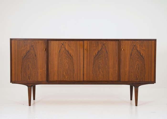 Scandinavian Midcentury Rosewood Sideboard "Cortina" By Svante Skogh photo furniture
