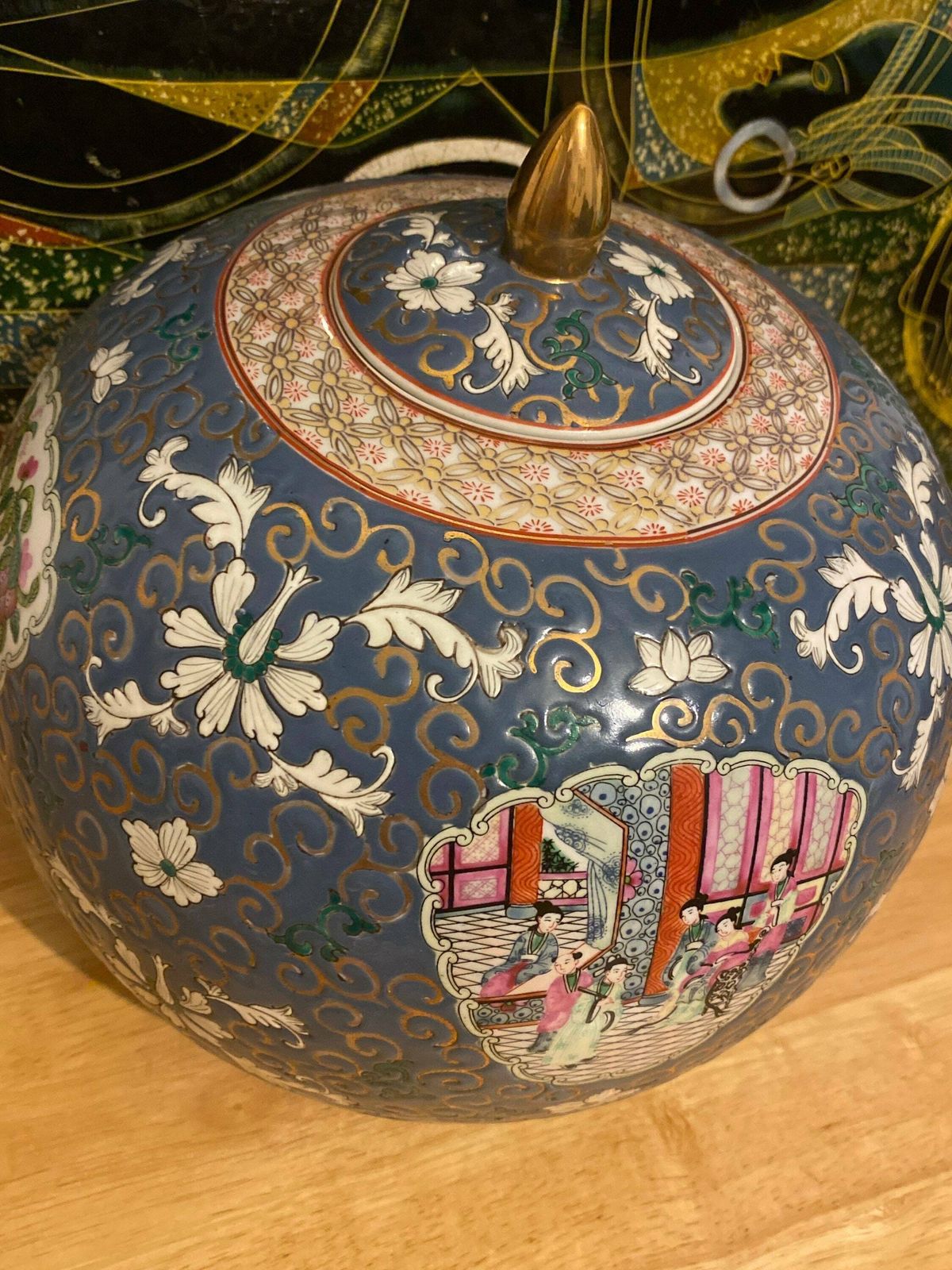 Qing Dynasties Ginger Jar, Da Qing Qianlong Nian Zhi Cramic Jar, Great Qing Dynasty, Qianlong Period| Made In Macau photo Home Decor