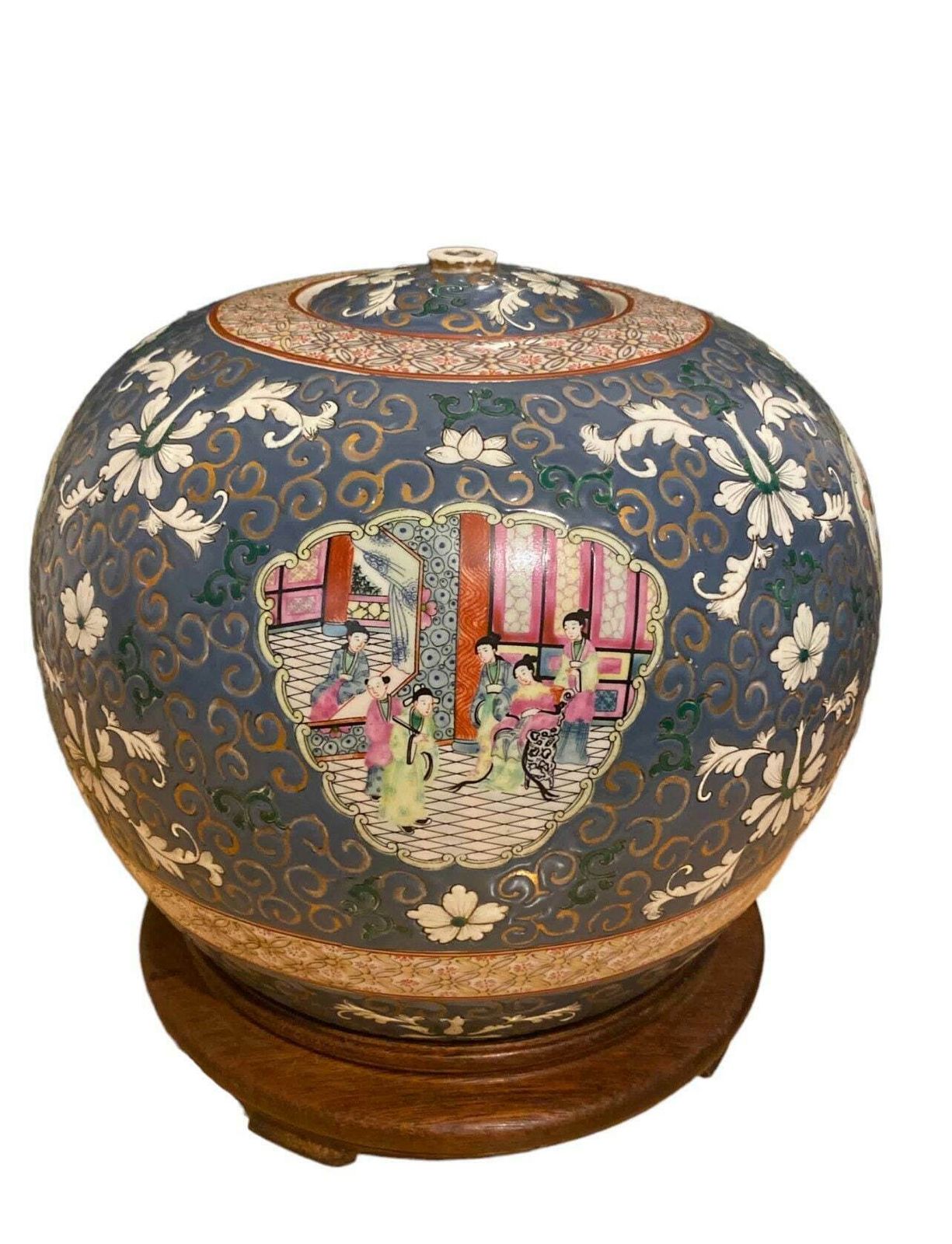 Chinese Qing Dynasties, Table Lamp, Da Qing Qianlong Nian Zhi, Great Qing Dynasty, Qianlong Period, Made In Macau Table Lamp Ginger