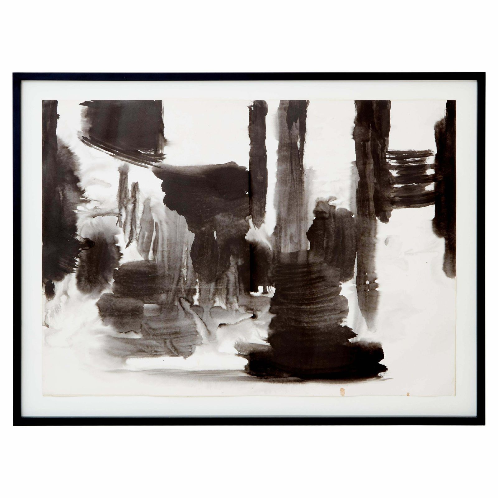 T'ang Haywen, Diptyque, encre sur papier, 1975