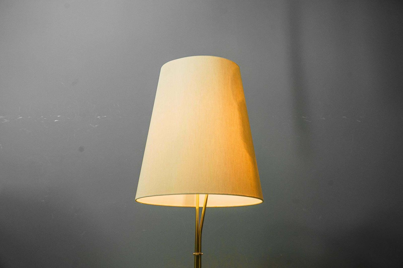 photo furniture Rupert Nikoll Floor Lamp With Fabric Shade Vienna Around 1960s